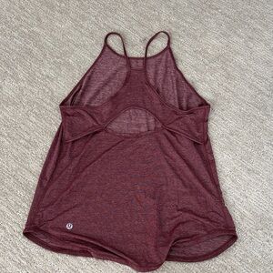 lululemon athletica Wine/Merlot Strappy Tank Top